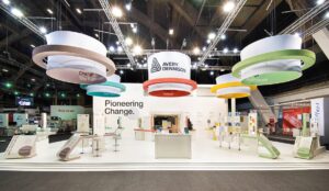 exhibition booth by avery dennison